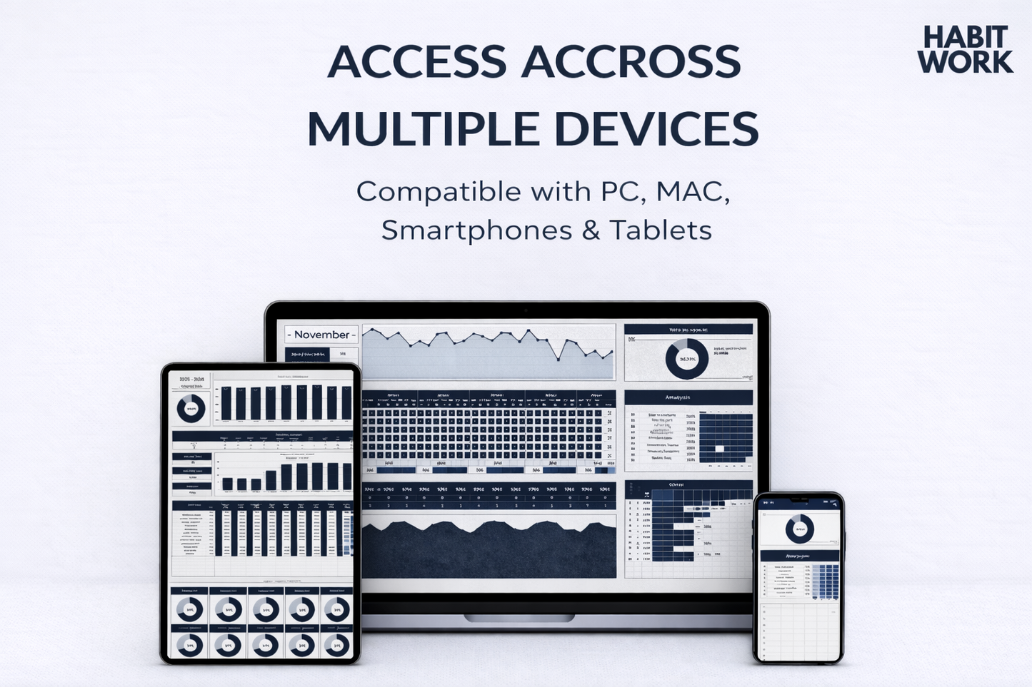 Habit Tracker for Excel & Google Sheets