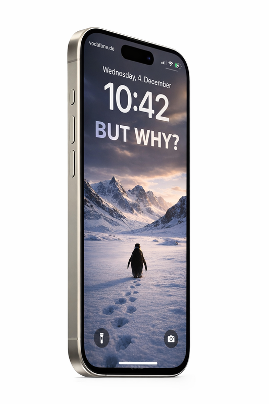 Penguin Heading to Mountains Wallpaper (4k)